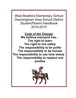 Parent Handbook 2014-2015 - Downingtown Area School District