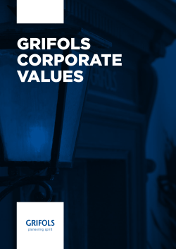 GRIFOLS CORPORATE VALUES