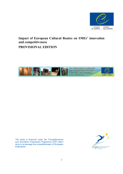 cultural routes study for web site - European Institute of Cultural