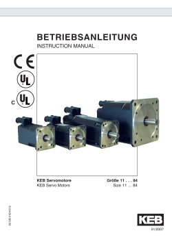 Servo Moteurs KEB 11-84