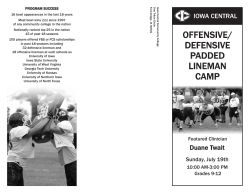 offensive/ defensive padded lineman camp