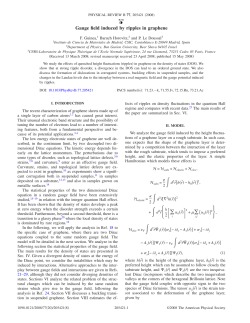 Gauge field induced by ripples in graphene