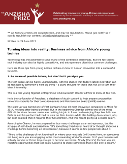 Turning ideas into reality: Business advice from