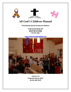 AGC Manual Version 3 - Christ Church Budd Lake