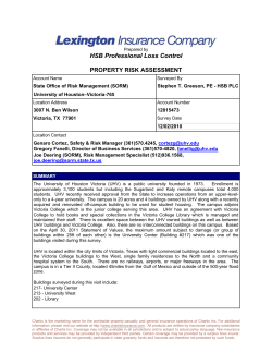 HSB Professional Loss Control PROPERTY RISK ASSESSMENT