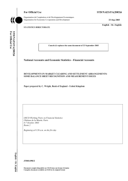 developments in market clearing and settlement