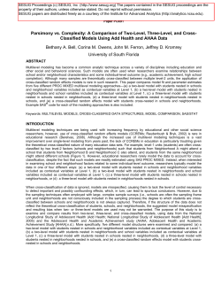 Parsimony vs. Complexity: A Comparison of Two-Level, Three