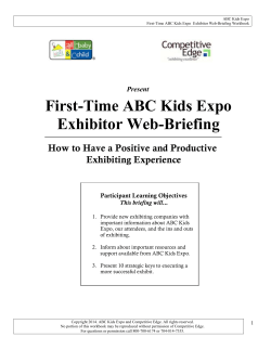First-Time ABC Kids Expo Exhibitor Web