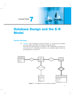 Database Design and the E