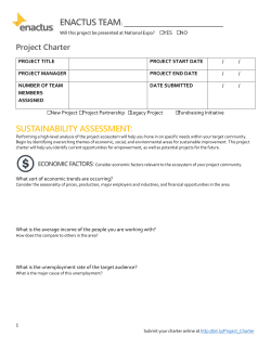 Project Charter - Enactus Training Center