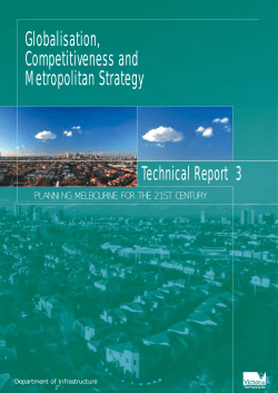 Globalisation, Competitiveness and Metropolitan Strategy, May 2000