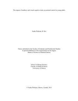 The impact of auditory and visual cognitive tasks on