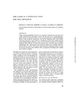 the laser as a potential tool for cell research