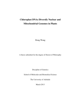 Chloroplast DNAs diversify nuclear and mitochondrial genomes in