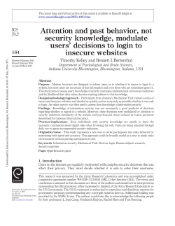 Attention and past behavior, not security knowledge, modulate users