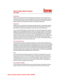 Read to Achieve Fact Sheet - Charlotte
