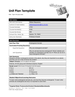Unit Plan Template - Department of Learning Technologies