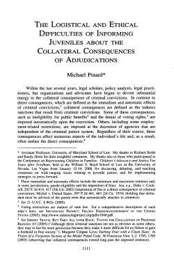The Logistical and Ethical Difficulties of Informing Juveniles about