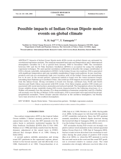Possible impacts of Indian ocean Dipole mode events on global