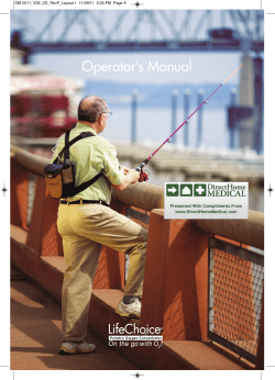 Operator`s Manual - Direct Home Medical