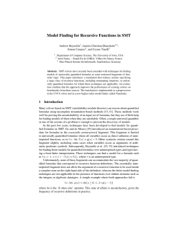 Model Finding for Recursive Functions in SMT