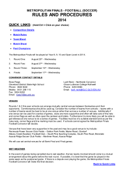 rules and procedures - Queensland School Sport