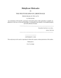 Maleficent Molecules