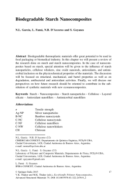 Biodegradable Starch Nanocomposites