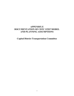 APPENDIX E DOCUMENTATION OF CDTC STEP MODEL AND
