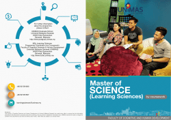 MSc Learning Sciences Brochure