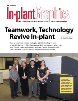 Teamwork, Technology Revive In-plant