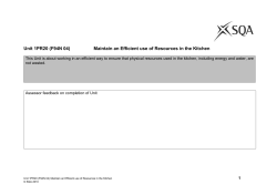 1PR20 Maintain an Efficient Use of Resources in the Kitchen