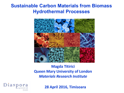 Sustainable Carbon Materials from Biomass Hydrothermal Processes