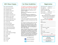 2013 Show Classes Registration - Yukon First Church of the Nazarene