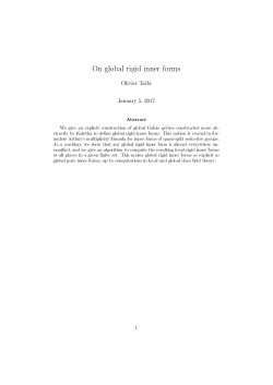 On global rigid inner forms