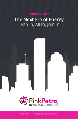 The Next Era of Energy Lean In, All In, Join In