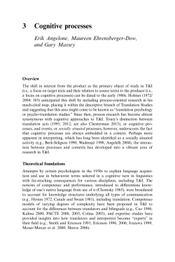 3 Cognitive processes