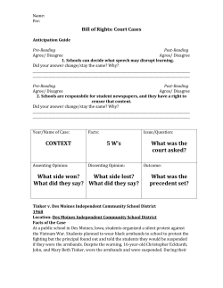 Bill of Rights: Court Cases