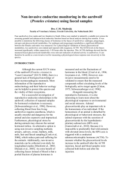 CMMuilwijk, non-invasive endocrine monitoring techniques in the