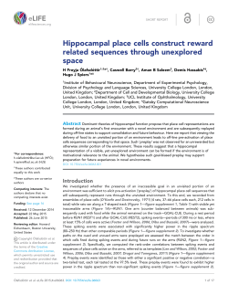 Hippocampal place cells construct reward related sequences