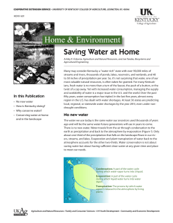 HENV-601: Saving Water at Home