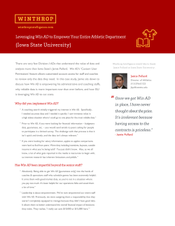 Once you`ve experienced using Win AD data