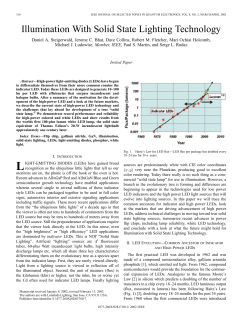 Illumination with solid state lighting technology