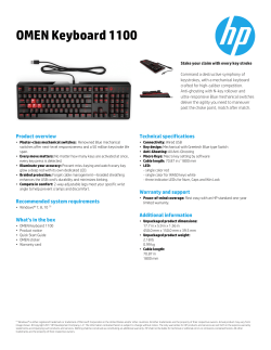 OMEN Keyboard 1100