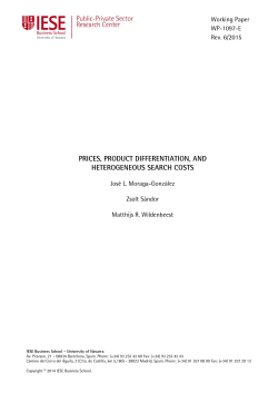 prices, product differentiation, and heterogeneous search costs