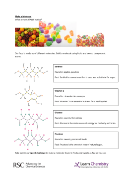 Our food is made up of different molecules. Build a molecule usi