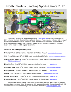 North Carolina Shooting Sports Games 2017