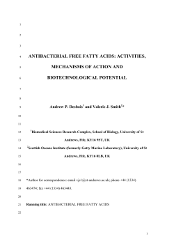antibacterial free fatty acids: activities, mechanisms of action