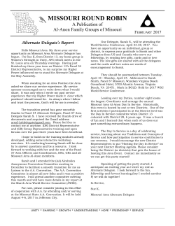 missouri round robin - Missouri Al-Anon