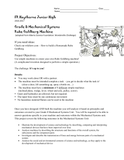 Grade 8 Mechanical Systems